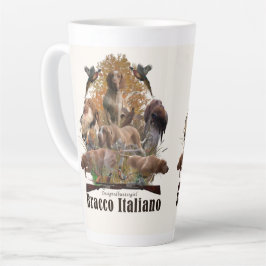 Tasse Latte Bracco italiano tapisserie fausse toile imprimé ac