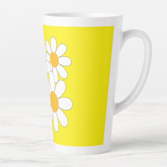 Tasse Latte Bright and Bold Daisy (Droite)