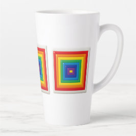 Tasse Latte Bright Geometric Pop Art 