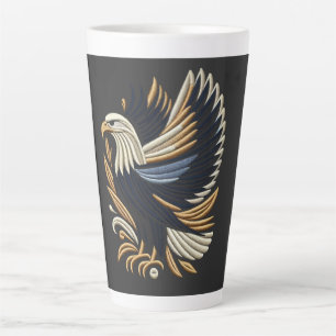 Tasse Latte Broderie d'aigle Majestic   Bold Patriotique