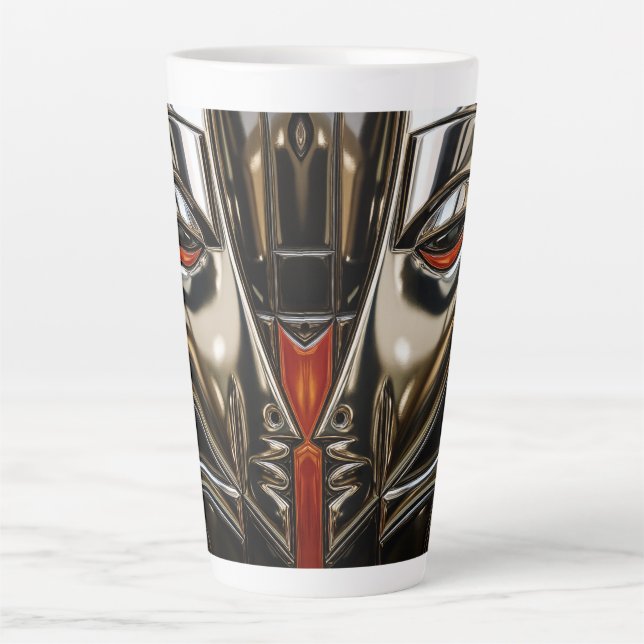 Tasse Latte Bronze Profile Art (Devant)