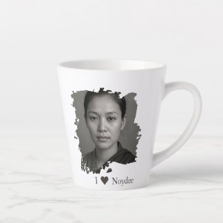 Tasse Latte Brushstroke design for your image and text