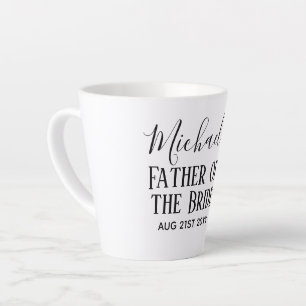 Tasse Latte BUDGET Bestman Groomsmen Cadeaux Noir Blanc