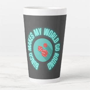 Tasse Latte Bunco fait mon monde aller autour de Neon