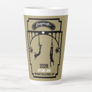 Tasse Latte Bungee Jumping Mariage cadeau