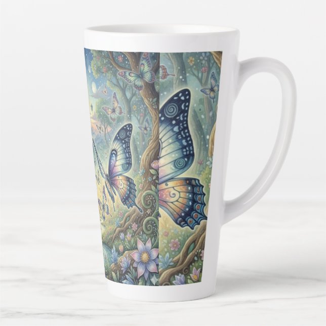 Tasse Latte Butterfly Ballet in a Mystic Forest (Droite)