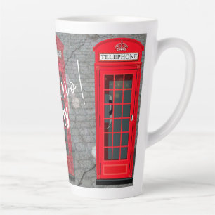 Tasse Latte Cabine Téléphonique Rouge de Londres