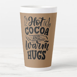 Tasse Latte cacao chaud et câlins chauds