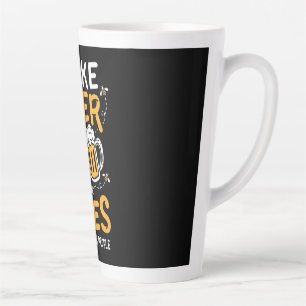 Tasse Latte Cadeau apiculteur J'Aime La Bière Et Les Abeille