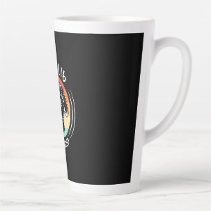 Tasse Latte Cadeau d'anniversaire Niveau 16e anniversaire dé