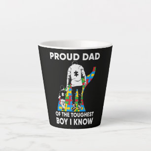 Tasse Latte Cadeau de puzzle pour papa pour la journée de sens