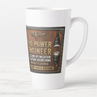 Tasse Latte Cadeau d'ingénieur électricien en énergie