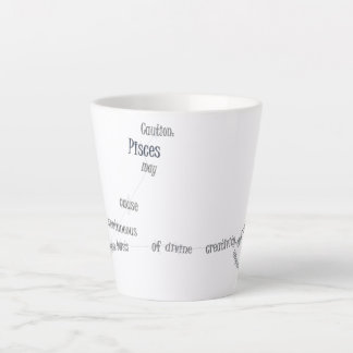 Tasse Latte Cadeau personnalisé quotidien amusant du zodiaque