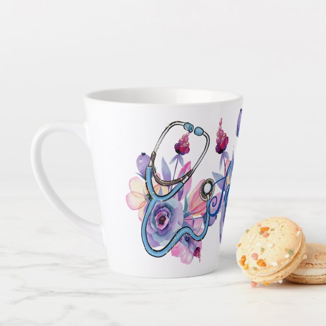 Tasse Latte Cadeau personnel infirmier praticien (En situation)