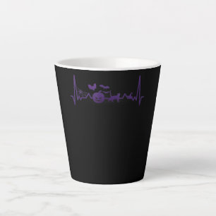 Tasse Latte Cadeau Spider Halloween drôle de ligne Heartbeat