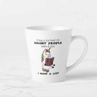 Tasse Latte CADEAU UNICORN FUNNY, Unicorne arc-en-ciel, Cute U