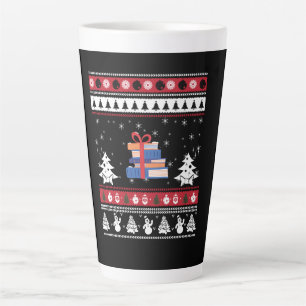 Tasse Latte Cadeaux de lecture drôles de Noël dégueu