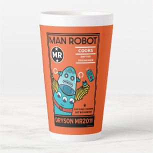 Tasse Latte Cadeaux Robot Pour Anniversaire Ou Mariage