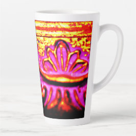 Tasse Latte Cadre rose