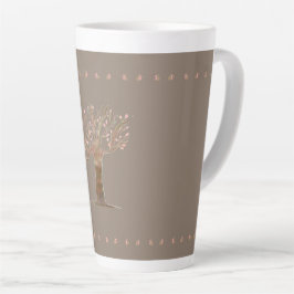 Tasse Latte Café Décoratif Haut