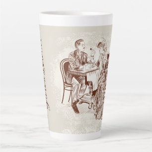 Tasse Latte café et amour