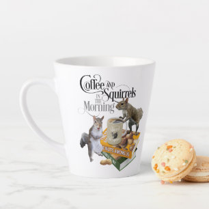 Tasse Latte Café et écureuils - Amoureux des écureuils