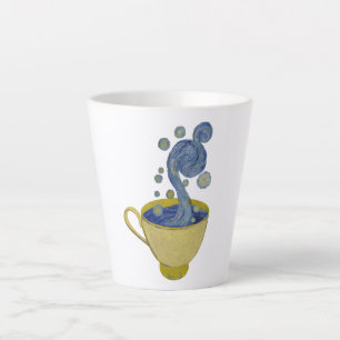 Tasse Latte Café étoilé, Nuit étoilée - Vincent Van Gogh