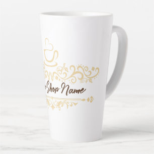 Tasse Latte Café maison moderne accueil personnalisé Journal d