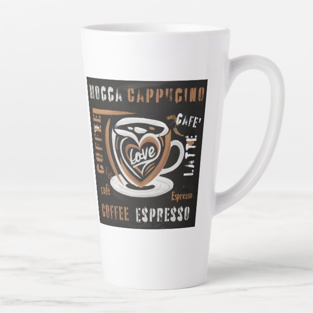 Tasse Latte Café Mocca Cappucino Esspreso Café'Latte (Droite)