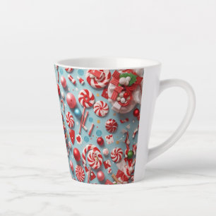 Tasse Latte Café Noël Festif