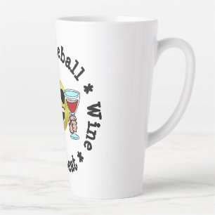 Tasse Latte Café, Pickleball, Vin, Pickleball Répéter Addict