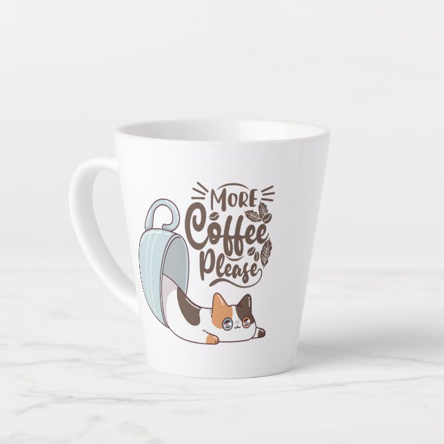 TASSE LATTE CAFFE CHAT (Angle gauche)