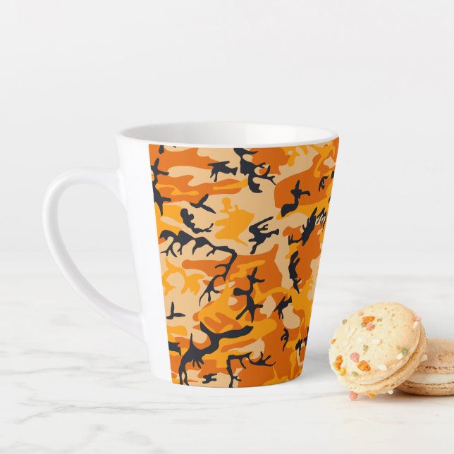 Tasse Latte Camouflage orange, Militaire, Armée (En situation)