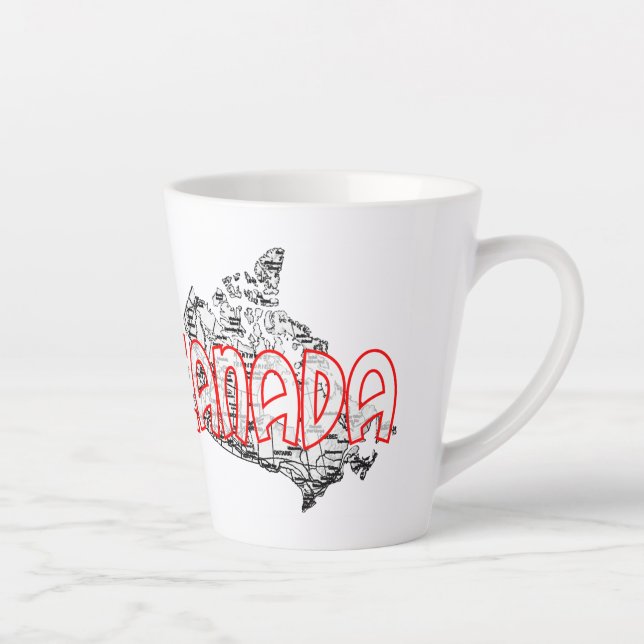Tasse Latte Canada (Droite)