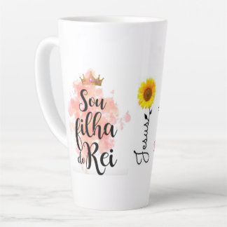 Tasse Latte Caneca branca clássica, 325 ml