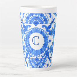 Tasse Latte Caneca Sntorini