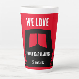 Tasse Latte Canot À Voiliers Étroits À Louer