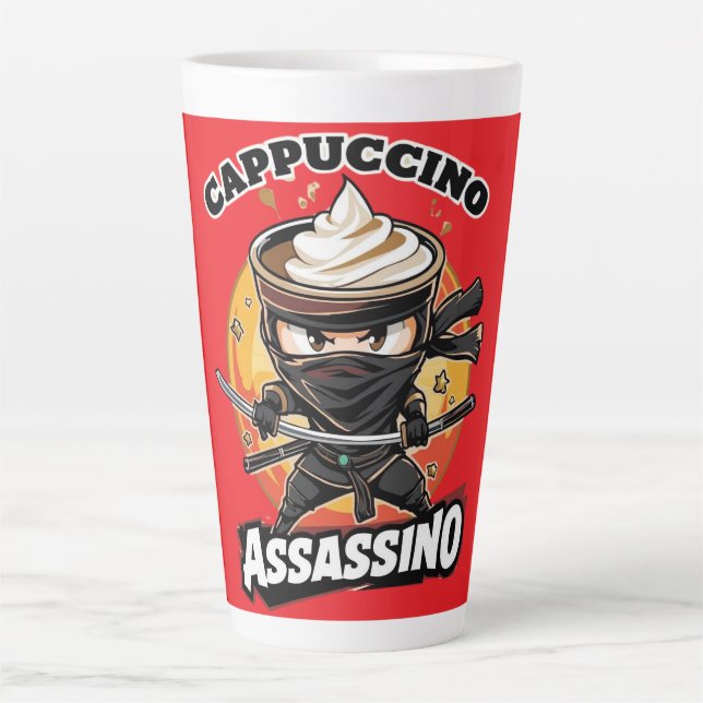 Tasse Latte Cappuccino Assassino Café Amateurs de café Italien (Devant)