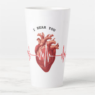 Tasse Latte cardiologue médecin du cœur Je Vous Écoute Compass