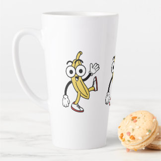 Tasse Latte Caricature à la banane