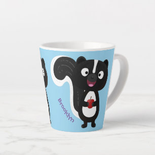 Tasse Latte Caricature de skunk jote happy