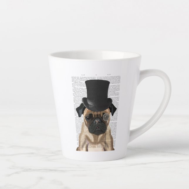 Tasse Latte Carlin, terreau et Casquette (Droite)