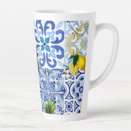 Tasse Latte Carrelage méditerranéen, majolica, style sicilien