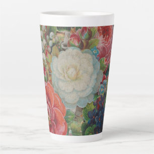 Tasse Latte Carte de la Saint-Valentin de l'ère victorienne, B