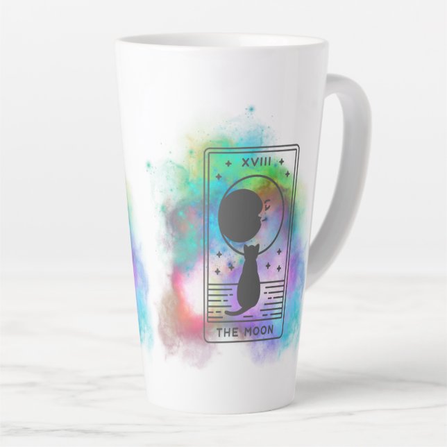 Tasse Latte Cat Moon Tarot céleste (Angle droit)
