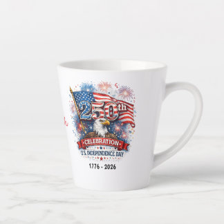 Tasse Latte Célébration du 250e anniversaire de l'indépendance