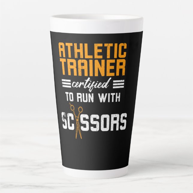 Tasse Latte Certifié formateur sportif (Devant)