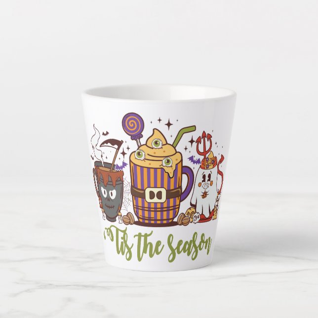 Tasse Latte "C'Est La Saison Café Halloween (Devant)