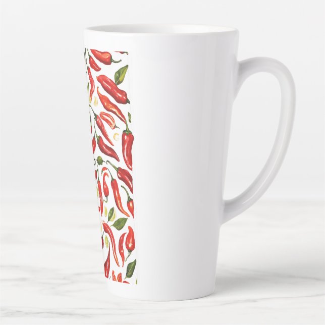 Tasse Latte Chaleur épicée : feuille d'illustration de Thai Ch (Droite)