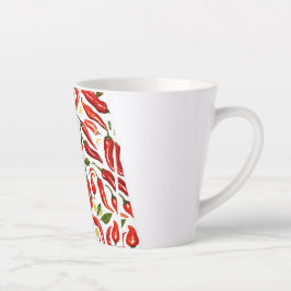 Tasse Latte Chaleur épicée : feuille d'illustration de Thai Ch